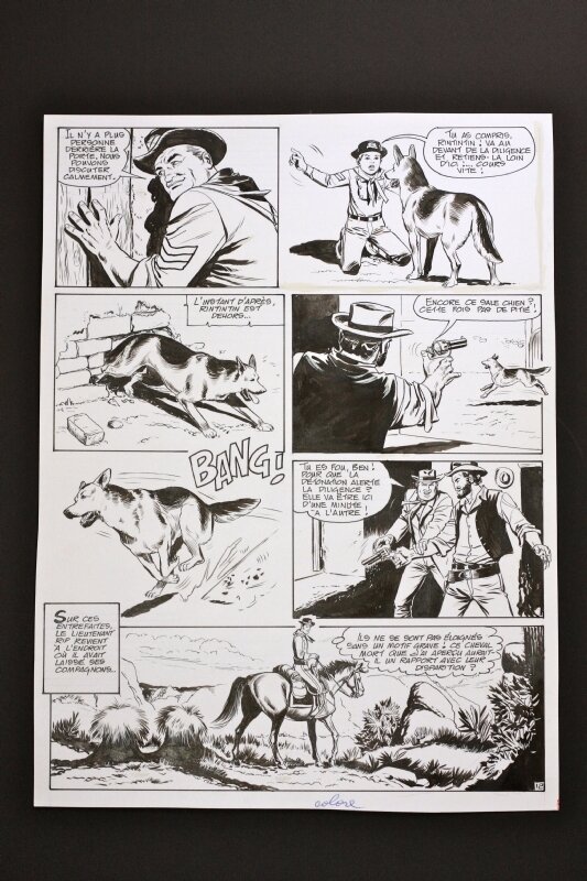Luigi Grecchi, Carlo Marcello, Marcello, pl 12 de Rintintin hist complète la Posada Tragique - Comic Strip