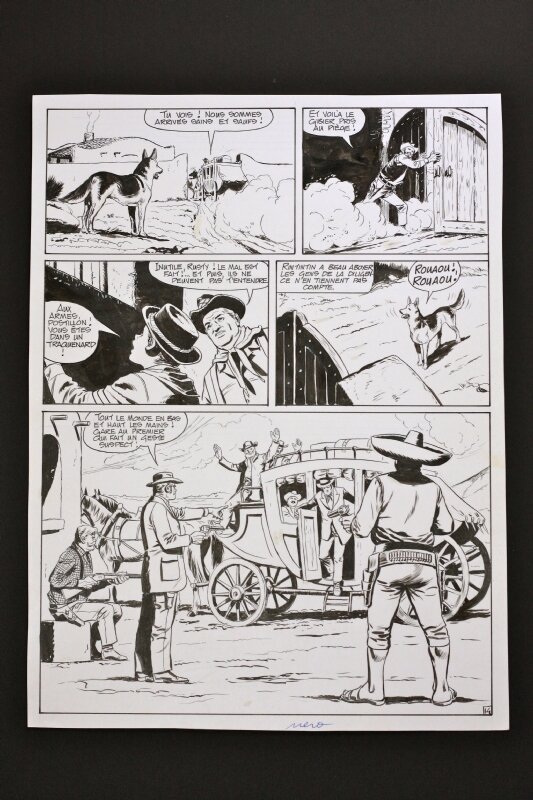 Luigi Grecchi, Carlo Marcello, Marcello, pl 14 de Rintintin hist complète la Posada Tragique - Comic Strip