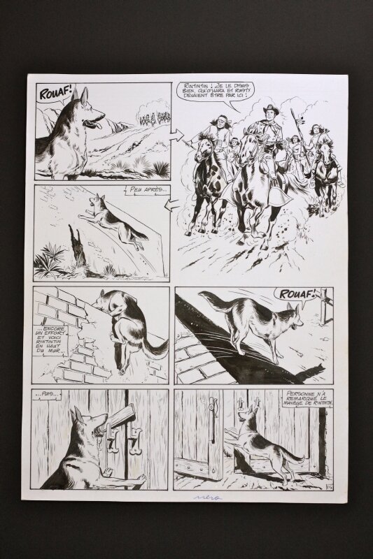 Luigi Grecchi, Carlo Marcello, Marcello, pl 15 de Rintintin hist complète la Posada Tragique - Comic Strip