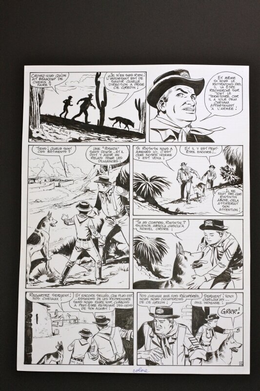 Luigi Grecchi, Carlo Marcello, Marcello, pl 5 de Rintintin hist complète la Posada Tragique - Comic Strip
