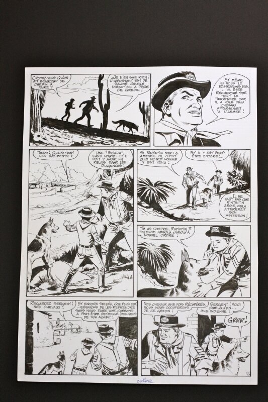 Luigi Grecchi, Carlo Marcello, Marcello, pl 5 de Rintintin hist complète la Posada Tragique - Planche originale