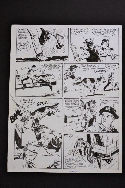 Luigi Grecchi, Carlo Marcello, Marcello, pl 7 de Rintintin hist complète la Posada Tragique - Comic Strip