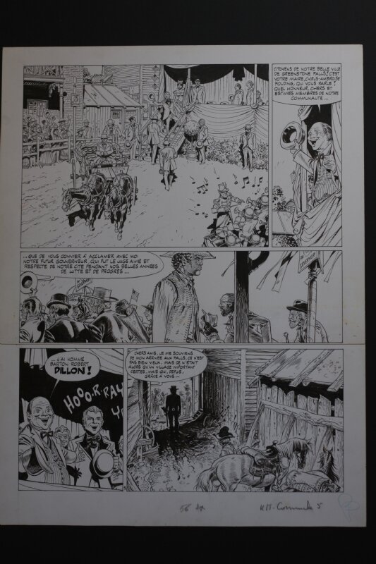 Greg, Hermann, Hermann, pl 5 de Comanche, Le doigt du diable - Planche originale