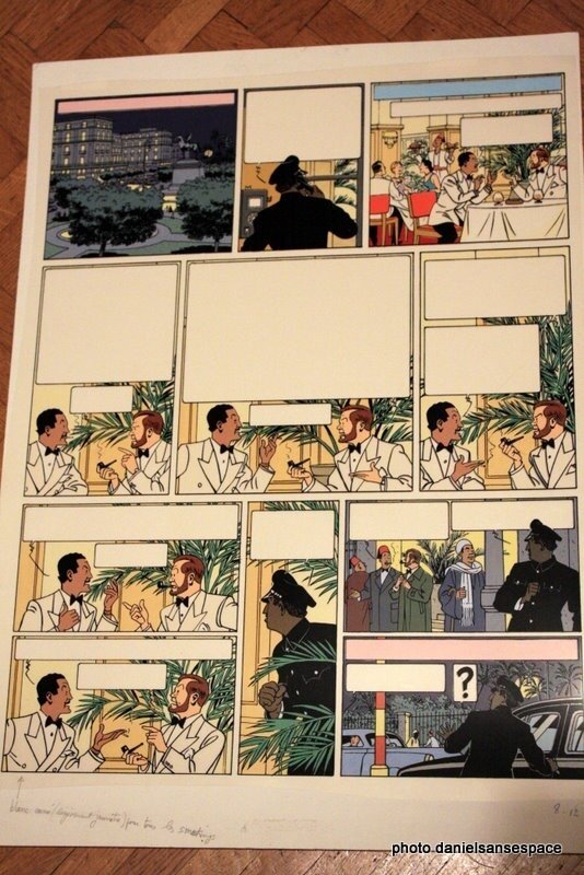 Luce DANIELS mise en couleurs de Blake et Mortimer - Planche originale