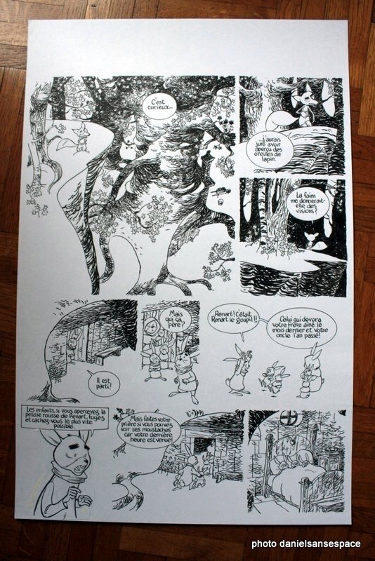 Jean-Marc Mathis, Thierry Martin, Martin planche de fin du Roman de Renart tome 1 - Comic Strip