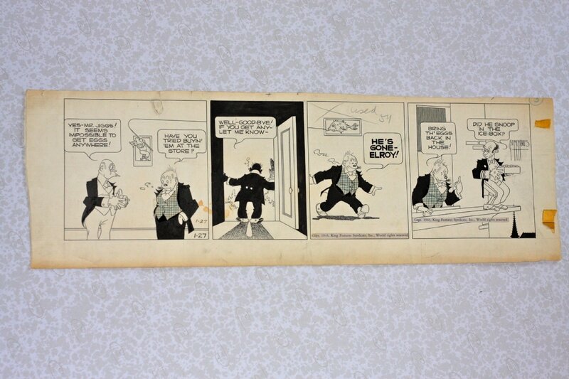 George McManus, Geo Mc MANUS, Bringing up father, strip from 1943 - Comic Strip