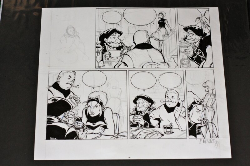 Meynet, 1/2 planche inédite de Double M - Comic Strip