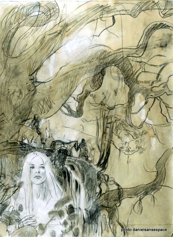 Tiburce Oger, Andréi Arinouchkine, Arinouchkine planche crayonnée de Ewen - Œuvre originale