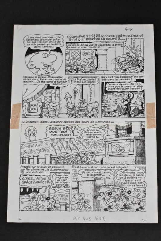 Poirier, Supermatou  pl 4 d'une histoire complète Agagax 1er - Comic Strip