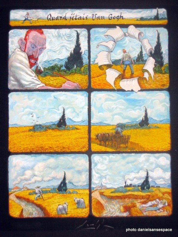 Smudja, double planche inédite Vincent Van Gogh - Comic Strip