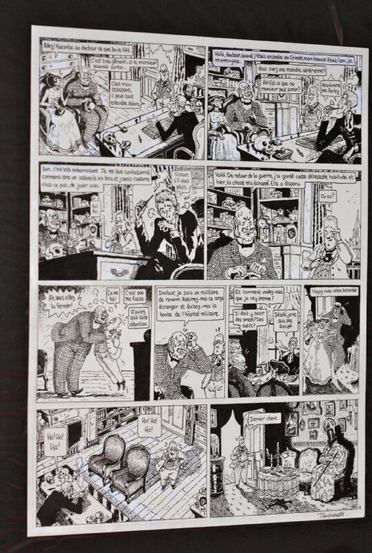 Tanquerelle, Professeur Bell, pl 1 Promenade des anglaises - Comic Strip