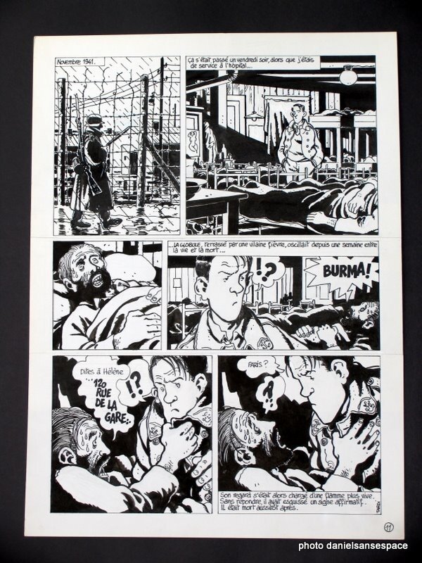 Jacques Tardi, Burma 120 rue de la Gare - Planche originale