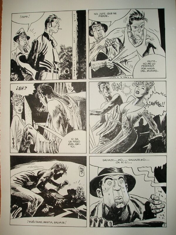 Jordi Bernet - Torpedo; Miami Bitch pg5 - Comic Strip