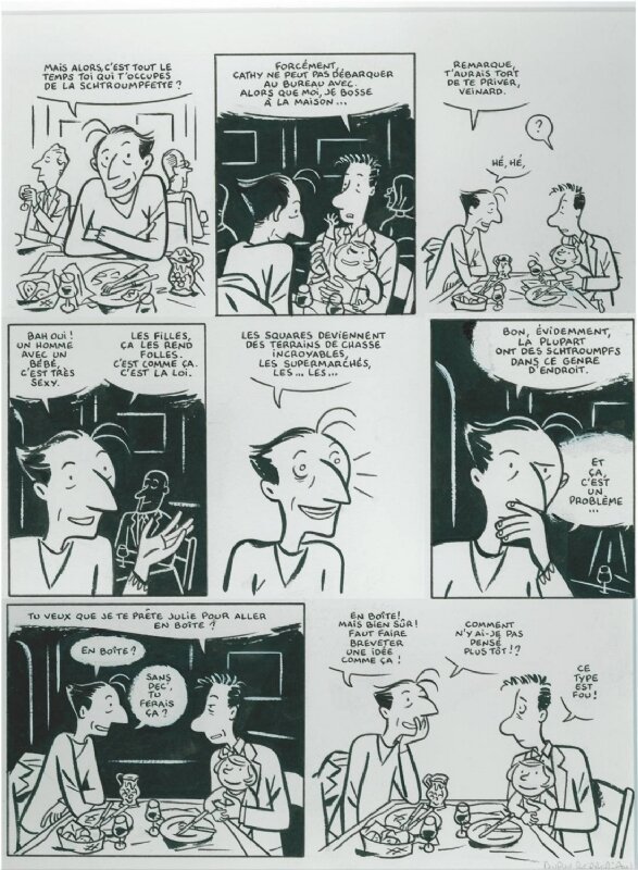 Monsieur Jean par Philippe Dupuy, Charles Berberian - Planche originale