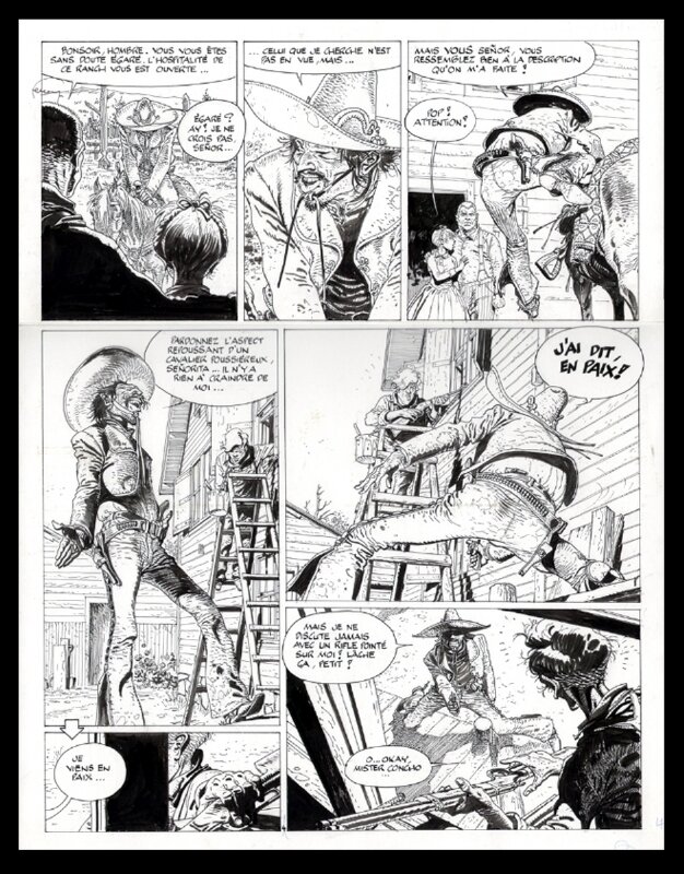 Hermann, Comanche, Les shériffs 1 - Planche originale