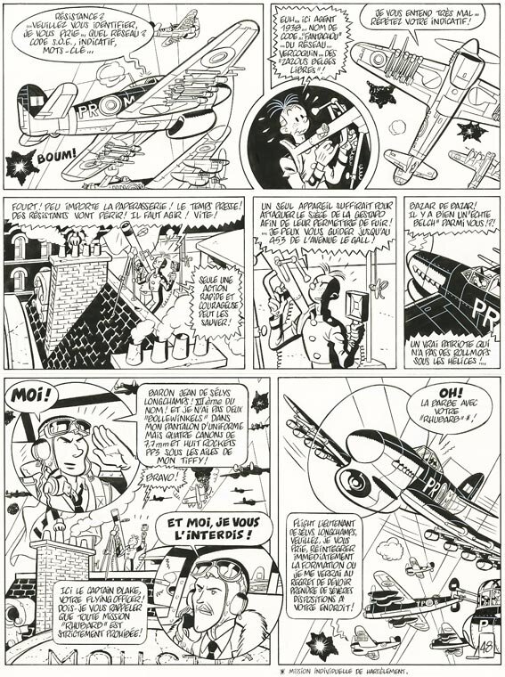 Olivier Schwartz, Spirou & Fantasio - Le Groom vert-de-gris - Planche originale