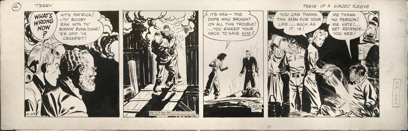 Milton Caniff, Terry & the Pirates, 25-Apr-1940 - Planche originale