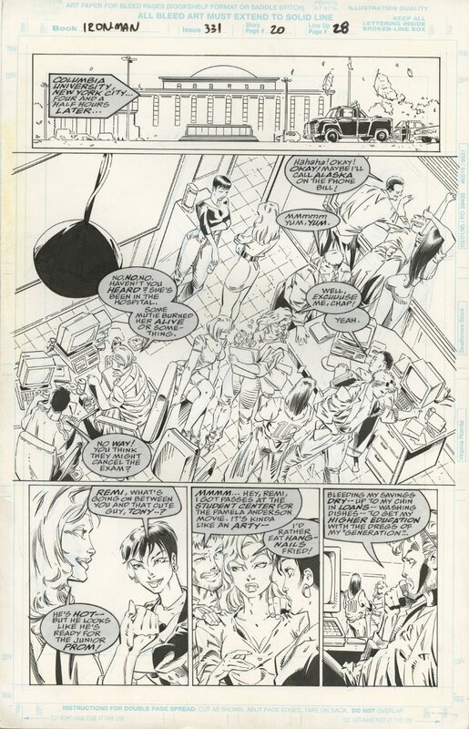 Iron Man #331 P28 par Joe Bennett - Planche originale