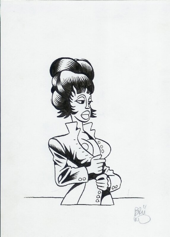 Brüno, Illustration pour un exlibris - Original Illustration