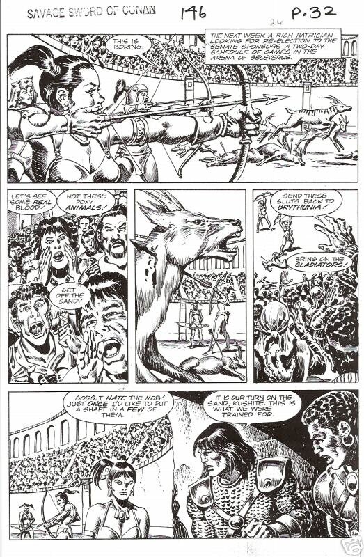 Ernie Chan, Gary Kwapisz, The savage sword of Conan #146 p32 - Comic Strip