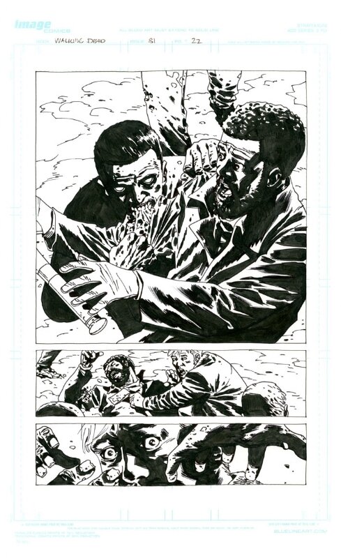 Charlie Adlard - The walking dead #81 p22 - Planche originale