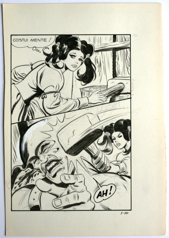 Biancaneve #5 p90 par Leone Frollo - Planche originale