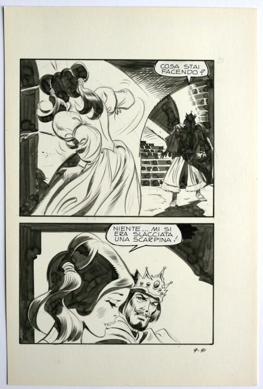 Biancaneve #9 p91 par Leone Frollo - Planche originale