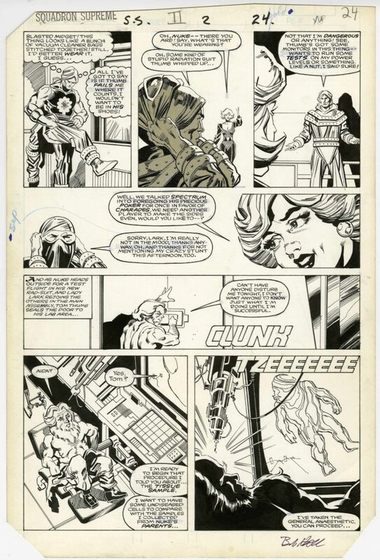 Bob Hall, Sam De La Rosa, Squadron Supreme #2 P18 - Planche originale