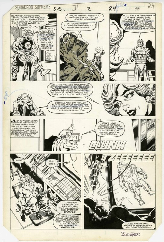 Bob Hall, Sam De La Rosa, Squadron Supreme #2 P18 - Comic Strip