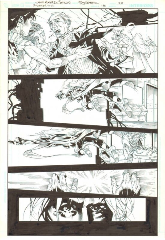 Drew Edward Johnson, Ray Snyder, The Authority V4 #15 P20 - Planche originale