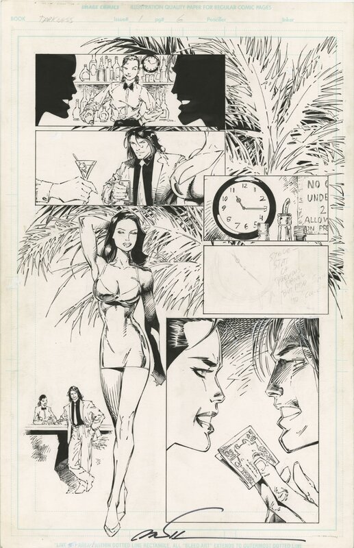 The Darkness T1 P6 par Marc Silvestri, Matt Banning - Planche originale