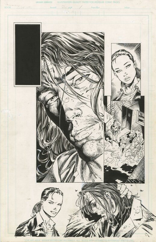 The Darkness T2 P1 par Marc Silvestri - Planche originale