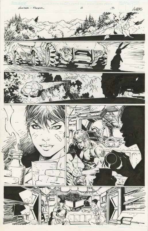 Hunter-Killer T2 P3 par Marc Silvestri, Joe Weems - Planche originale