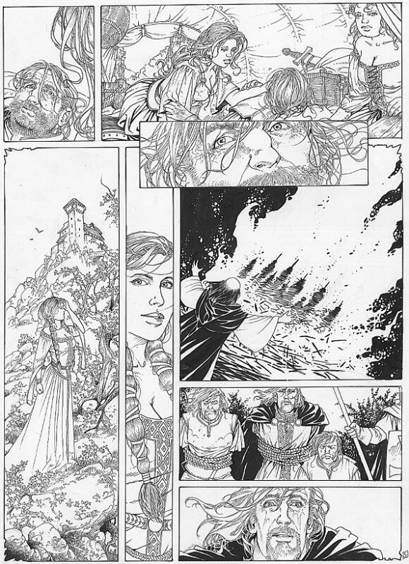 Éric Stalner, Le Roman de Malemort T3 Planche 5 - Planche originale