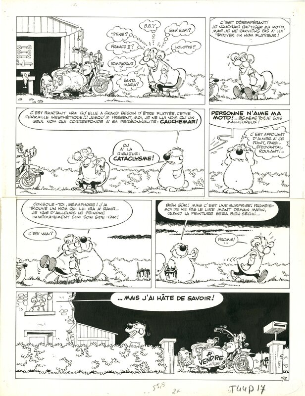 Cubitus - 192 par Dupa - Planche originale