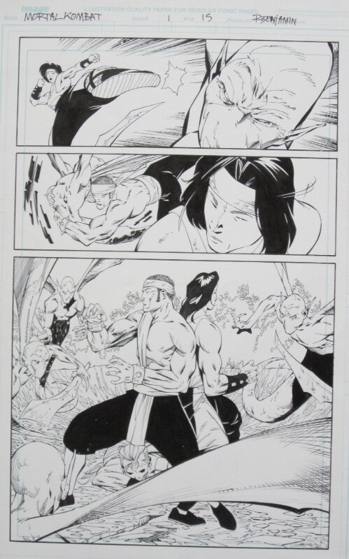 Mortal KOMBAT par Ryan Benjamin - Planche originale