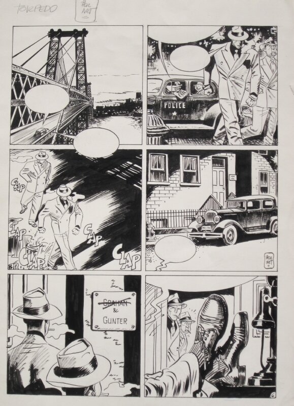 Torpedo Planche 6 par Jordi Bernet - Planche originale