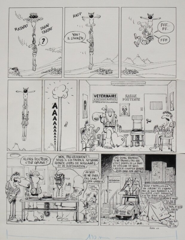 Clark Gaybeul par Édika - Planche originale