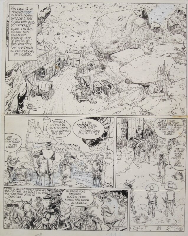 Blueberry par Jean Giraud - Planche originale