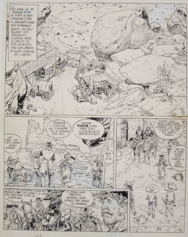 Blueberry par Jean Giraud - Planche originale