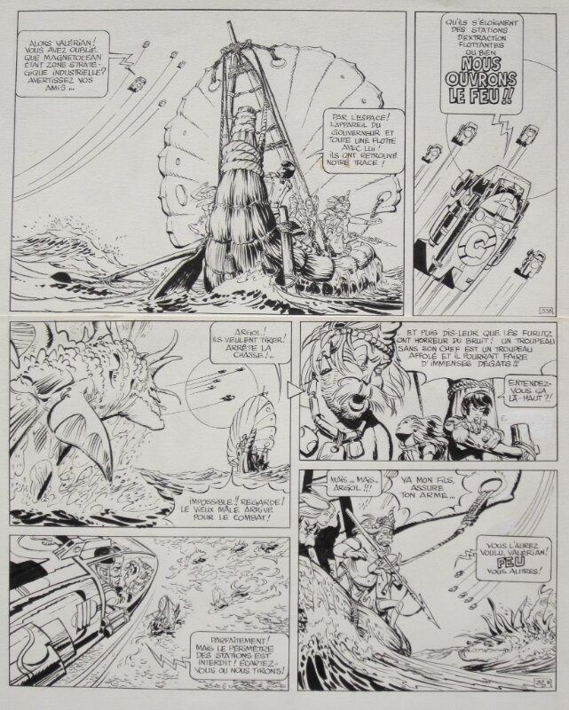 Valerian par Jean-Claude Mézières - Planche originale