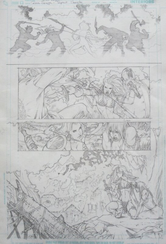 Red SONJA par Pow Rodrix - Planche originale