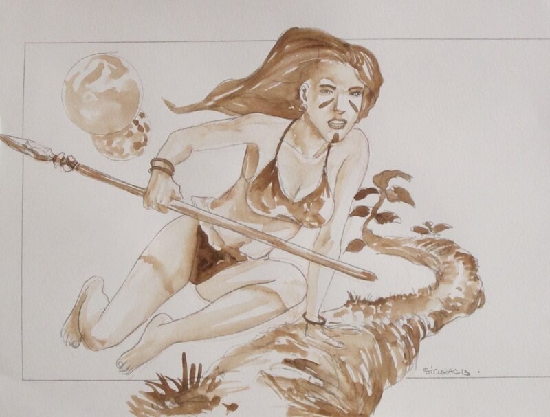 Dessin par Laurent Sieurac - Illustration originale