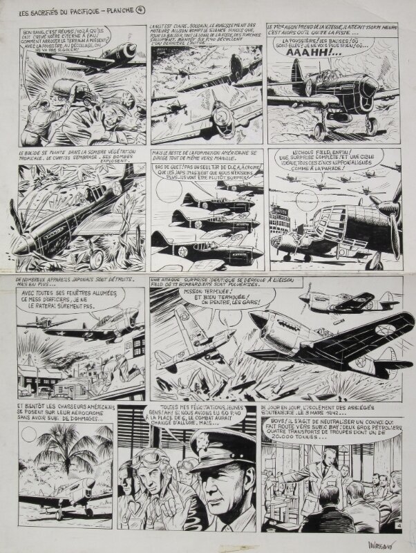 Willy Harold Vassaux, Les sacrifiés de pacifique - Comic Strip