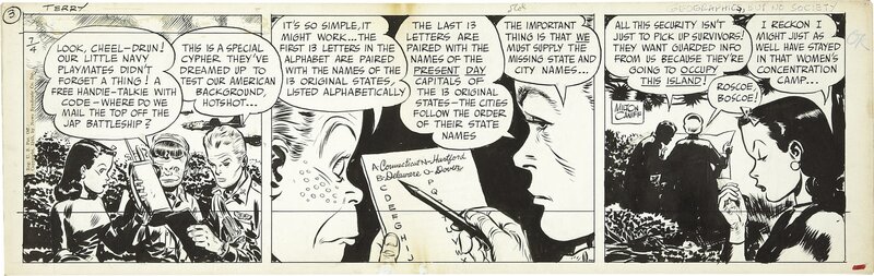 Milton Caniff: Terry August 4th 1945 - Comic Strip