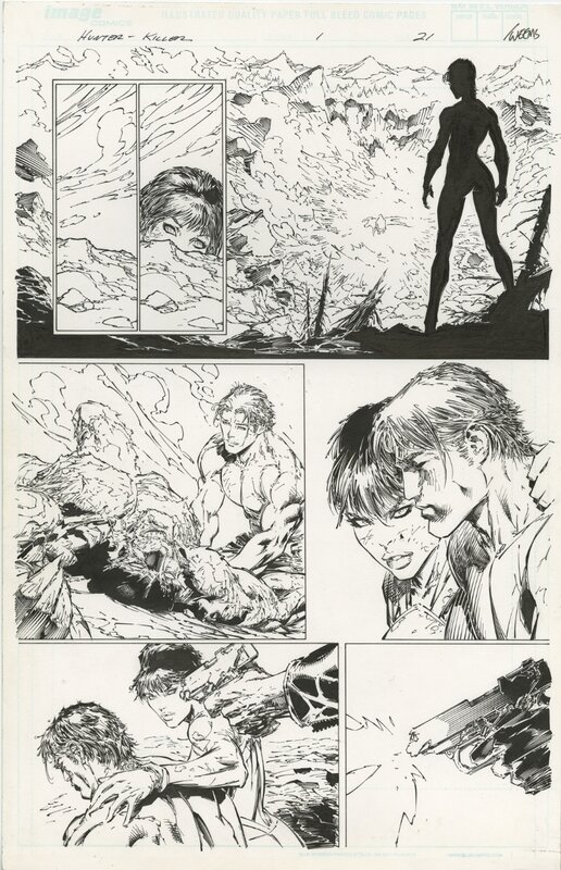 Marc Silvestri, Joe Weems, Hunter-Killer T1 P21 - Planche originale