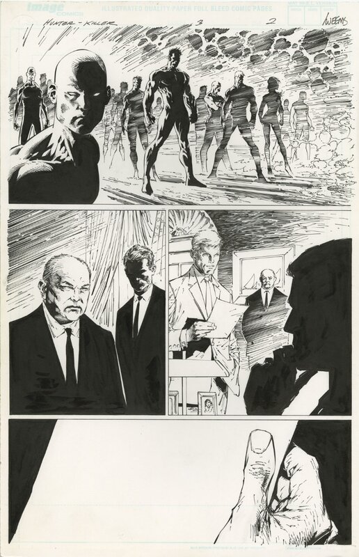 Hunter-Killer T3 P2 par Marc Silvestri, Joe Weems - Planche originale