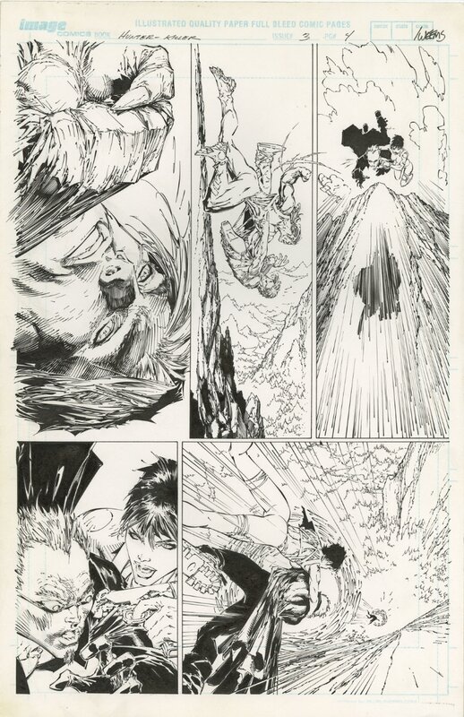 Hunter-Killer T3 P4 par Marc Silvestri, Joe Weems - Planche originale