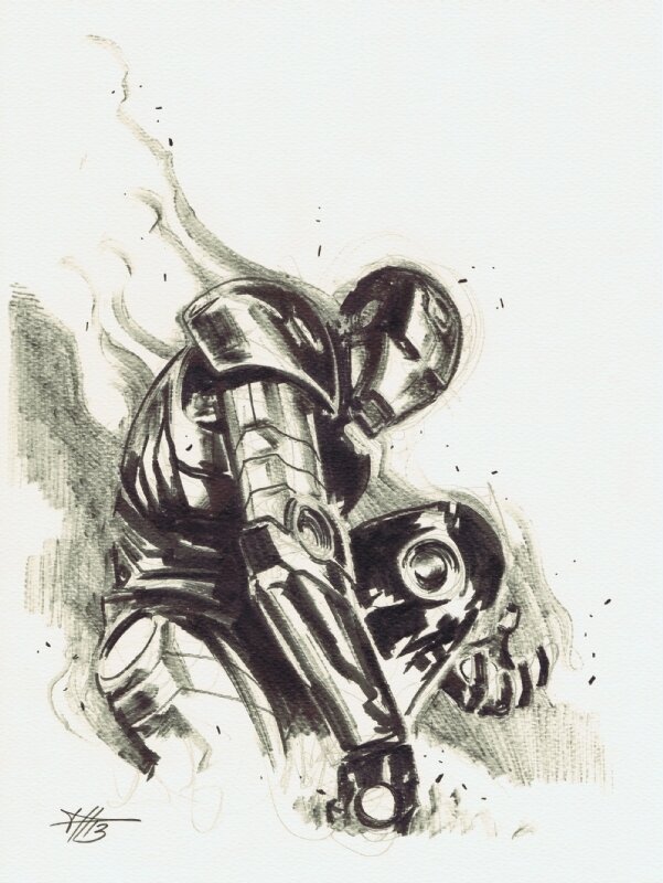 Iron-Man by Dell'Otto - Illustration originale