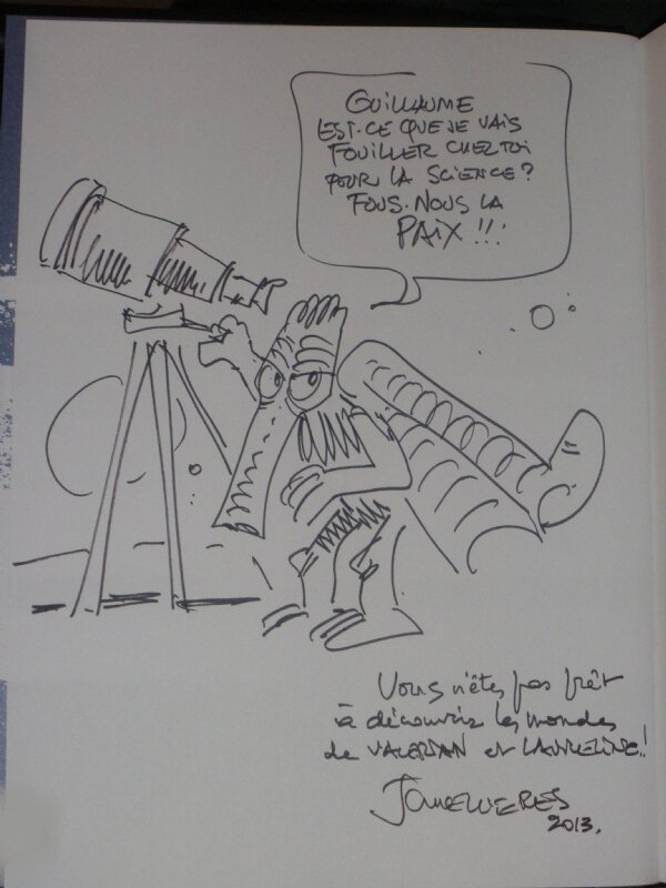Jean-Claude Mézières, Mezieres - Valerian et Laureline - Sketch